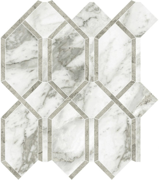 Arabescato Verona Polished Modella Mosaic | Arley Wholesale