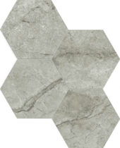 Roma Argento Polished 6" Hex Mosaic | Arley Wholesale