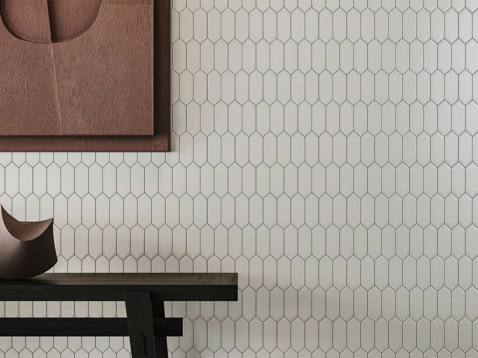 Traditions Vintage Grey Matte 2x5 Picket Mosaic 2 | Arley Wholesale