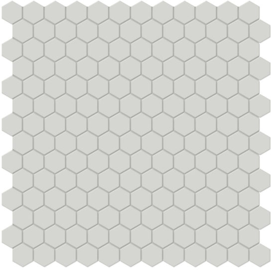 1" Warm Grey Matte Hex Mosaic | Arley Wholesale