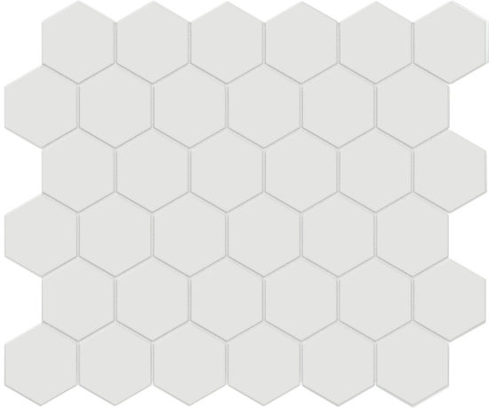 2" Vintage Grey Matte Hex Mosaic | Arley Wholesale