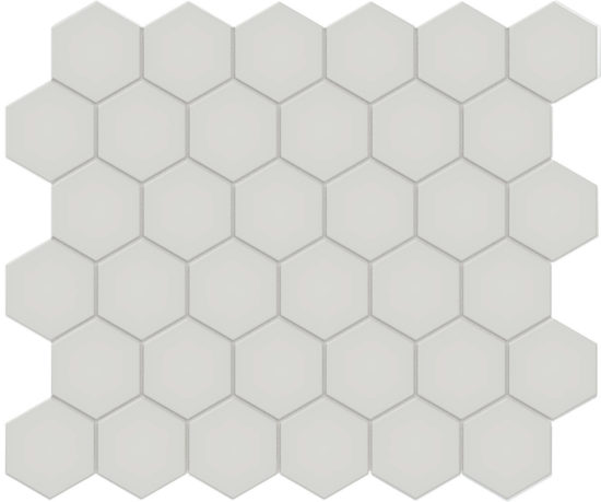 2" Warm Grey Matte Unglazed Hex Mosaic | Arley Wholesale