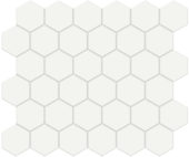 2" White Matte Hex Mosaic | Arley Wholesale