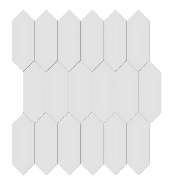 2x5 Gallery Grey Glossy Picket Mosaic | Arley Wholesale