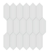 2x5 Gallery Grey Matte Picket Mosaic | Arley Wholesale
