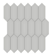 2x5 Loft Grey Glossy Picket Mosaic | Arley Wholesale