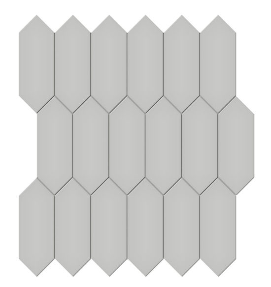 2x5 Loft Grey Glossy Picket Mosaic | Arley Wholesale