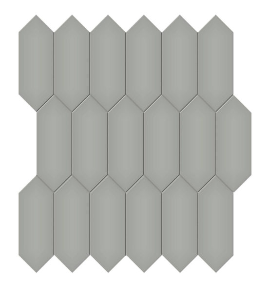2x5 Taupe Matte Picket Mosaic | Arley Wholesale