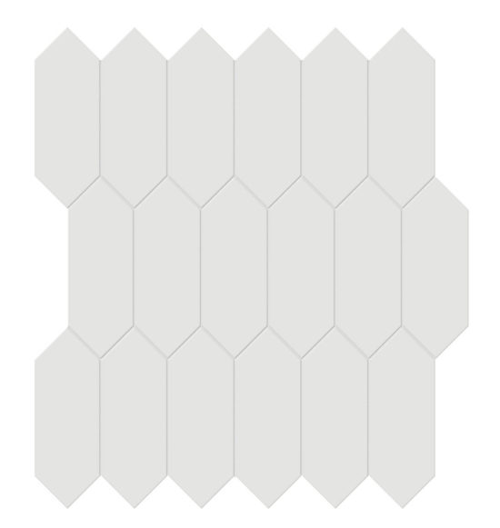 2x5 Vintage Grey Glossy Picket Mosaic | Arley Wholesale