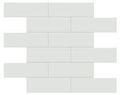 2x6 Gallery Grey Glossy Brick Mosaic | Arley Wholesale