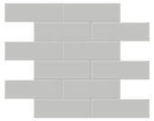2x6 Loft Grey Matte Brick Mosaic | Arley Wholesale