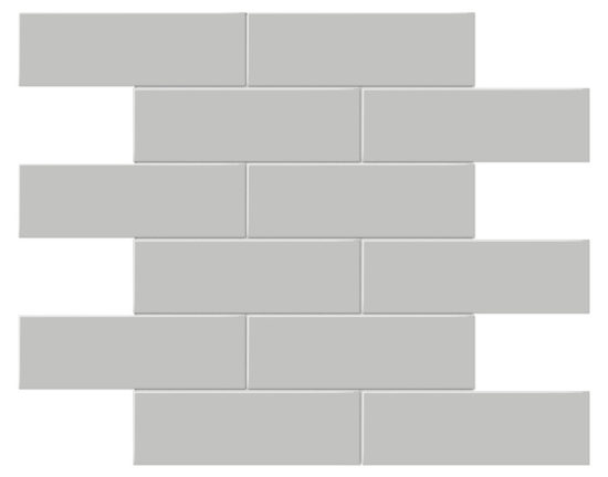 2x6 Loft Grey Matte Brick Mosaic | Arley Wholesale