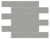 2x6 Taupe Glossy Brick Mosaic | Arley Wholesale
