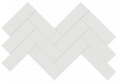 2x6 Vintage Grey Glossy Herringbone Mosaic | Arley Wholesale