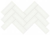 2x6 White Glossy Herringbone Mosaic | Arley Wholesale