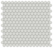 3/4" Warm Grey Matte Penny Round Mosaic | Arley Wholesale