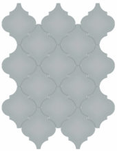 Cloud Blue Glossy Arabesque Mosaic | Arley Wholesale