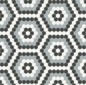 Dawn Blend Matte Hexagon Pattern Mosaic | Arley Wholesale
