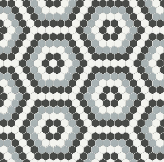 Dawn Blend Matte Hexagon Pattern Mosaic | Arley Wholesale