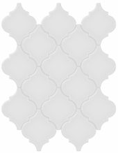 Gallery Grey Glossy Arabesque Mosaic | Arley Wholesale