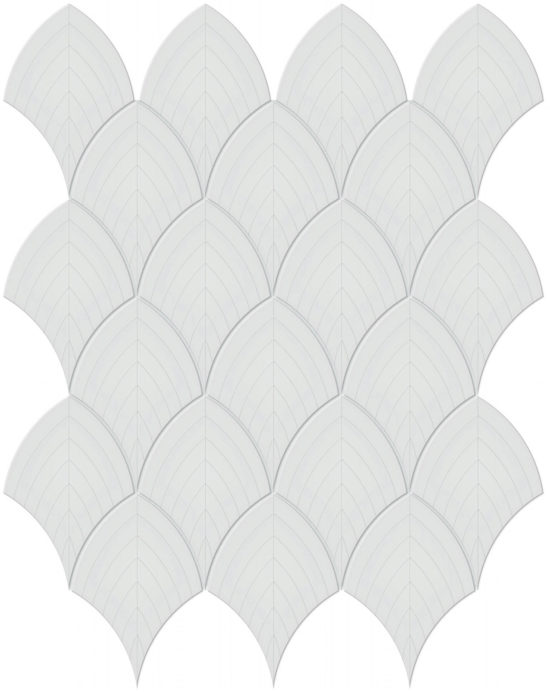 Gallery Grey Glossy Scallop Mosaic | Arley Wholesale