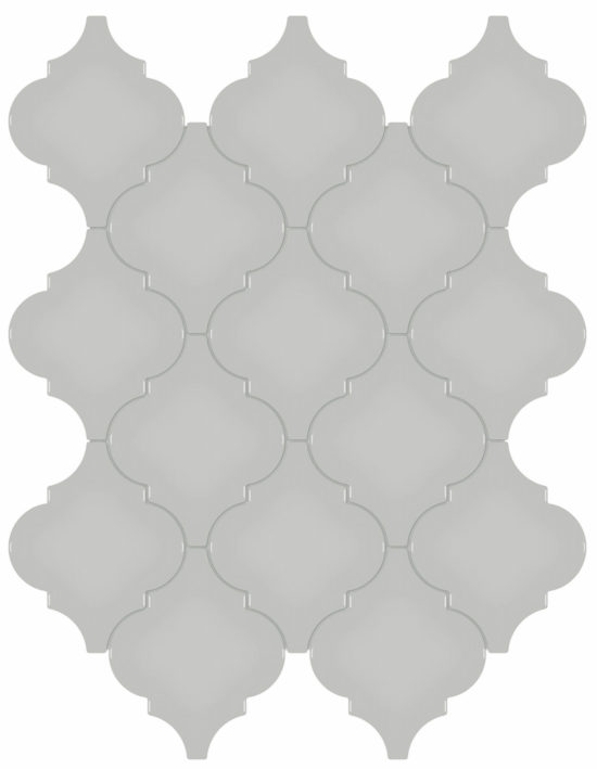 Loft Grey Glossy Arabesque Mosaic | Arley Wholesale