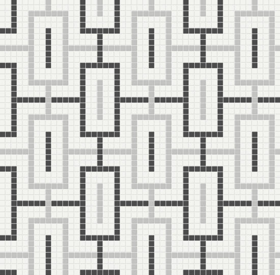 Midnight Blend Matte Chain Pattern Mosaic | Arley Wholesale
