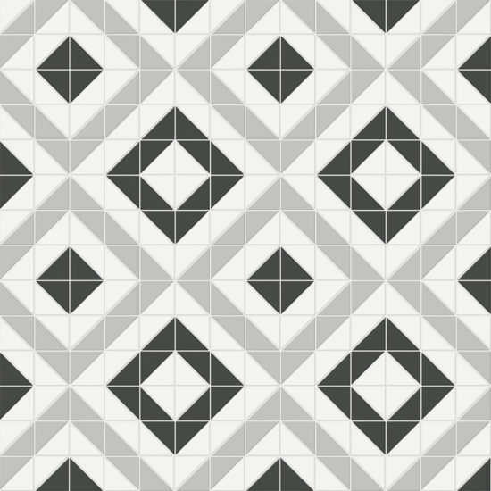 Midnight Blend Matte Cubic Pattern Mosaic | Arley Wholesale
