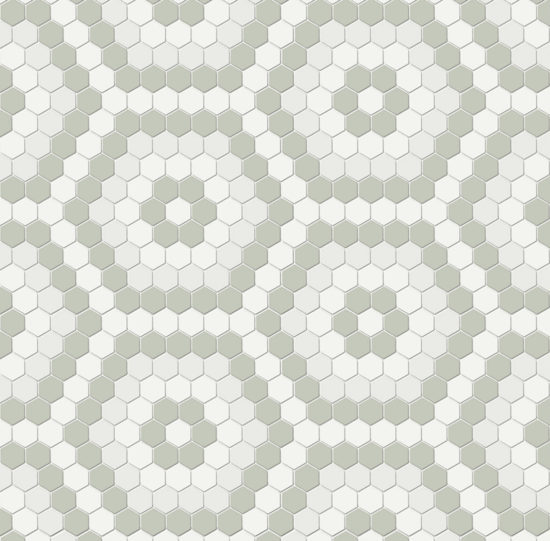 Morning Blend Matte Hexagon Pattern Mosaic | Arley Wholesale
