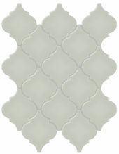 Soft Sage Glossy Arabesque Mosaic | Arley Wholesale