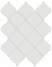 Vintage Grey Glossy Arabesque Mosaic | Arley Wholesale