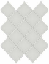 Warm Grey Glossy Arabesque Mosaic | Arley Wholesale