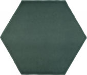 6" Brilliant Emerald Glossy Hexagon | Arley Wholesale