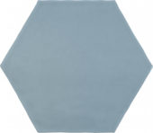 6" Summer Sky Glossy Hexagon | Arley Wholesale