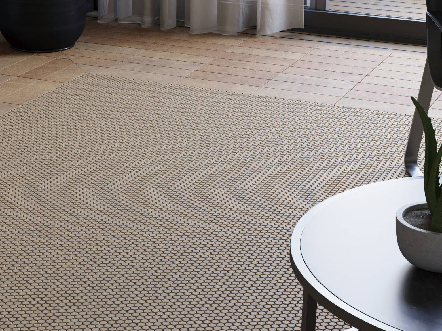 Carob Field Tile, Biscotti Complex Mosaic | Arley Wholesale