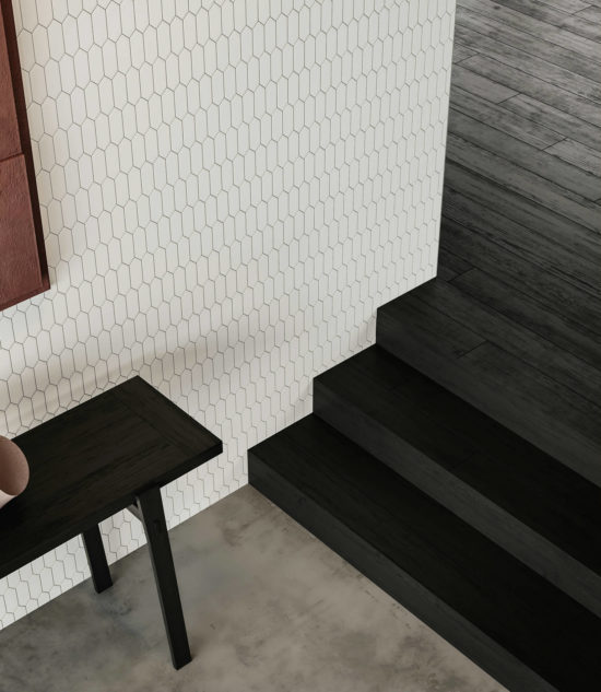 2x5 Vintage Grey Matte Picket Mosaic | Qualis Ceramica