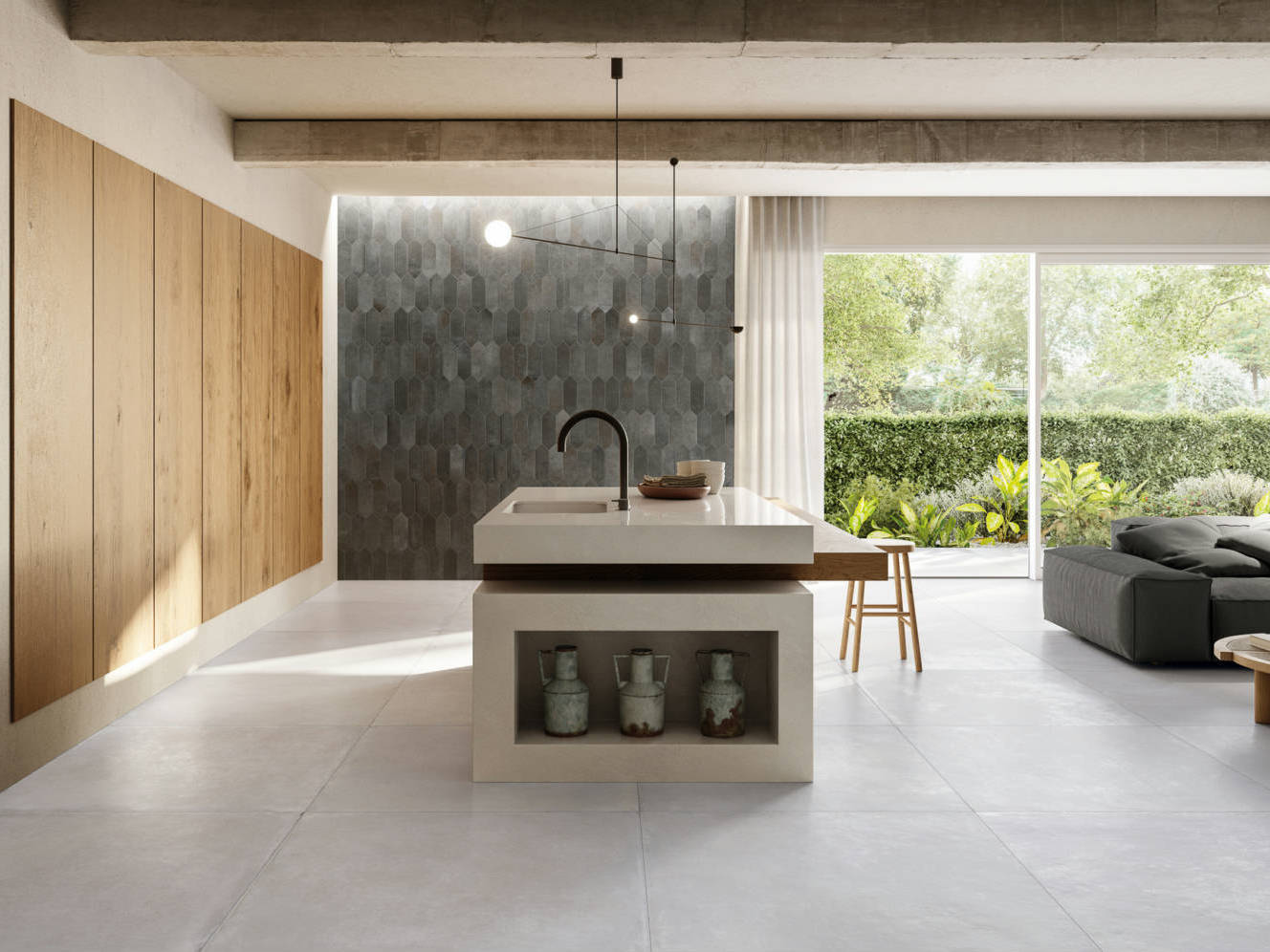 Charleston Whitehall Bianco 40x40 | Qualis Ceramica