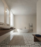 Dawn Blend Matte Chain Pattern Mosaic | Qualis Ceramica