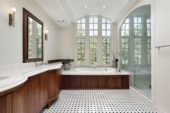 White w/Retro Black Matte Basketweave Mosaic | Qualis Ceramica