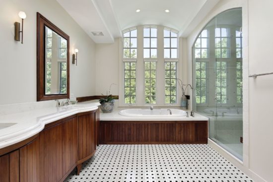 White w/Retro Black Matte Basketweave Mosaic | Qualis Ceramica