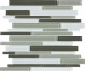 Mineral Blend Random Strip Mosaic | Qualis Ceramica | Luxury Tile and Vinyl at affordable prices