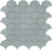 Shadow Scallop Mosaic | Qualis Ceramica | Luxury Tile and Vinyl at affordable prices