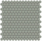 Smoke Penny Round Mosaic | Qualis Ceramica | Luxury Tile and Vinyl at affordable prices