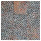 4"X4" Rust Industrial Relief Pattern Glazed Ceramic Mosaic | Qualis Ceramica | Luxury Tile and Vinyl at affordable prices