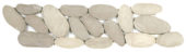 Beige Xl Sliced Matte Pebble Interlocking Border | Qualis Ceramica | Luxury Tile and Vinyl at affordable prices
