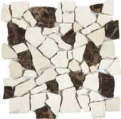 Beige/Brown Mini Opus Interlocking Mosaic | Qualis Ceramica | Luxury Tile and Vinyl at affordable prices