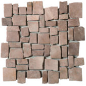 Cappuccino Cubic Marble Opus Interlocking Mosaic | Qualis Ceramica | Luxury Tile and Vinyl at affordable prices