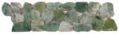 Crystal Green Semi-Precious Stone Mosaic Interlocking Border | Qualis Ceramica | Luxury Tile and Vinyl at affordable prices