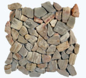 Fossil Wood Mini Opus Mix Beige Interlocking Mosaic | Qualis Ceramica | Luxury Tile and Vinyl at affordable prices