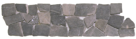 Grey Opus Mosaic Interlocking Border | Qualis Ceramica | Luxury Tile and Vinyl at affordable prices